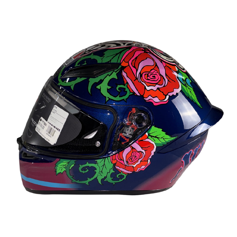 CASCO CERRADO AGV REPLICA SALOM L AZL/ROS