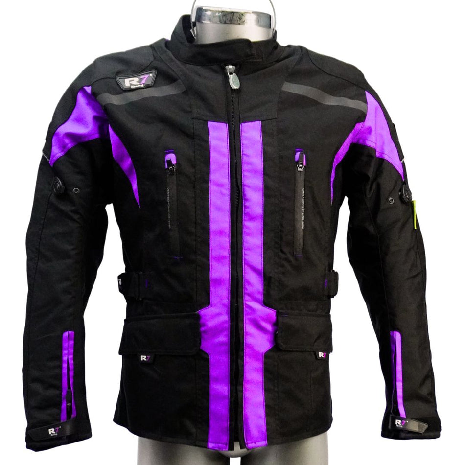 CHAMARRA DEPORTIVA MORADO R7-246 TEXTIL P/DAMA