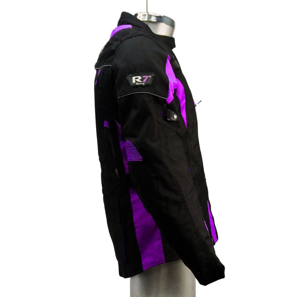 CHAMARRA DEPORTIVA MORADO R7-246 TEXTIL P/DAMA