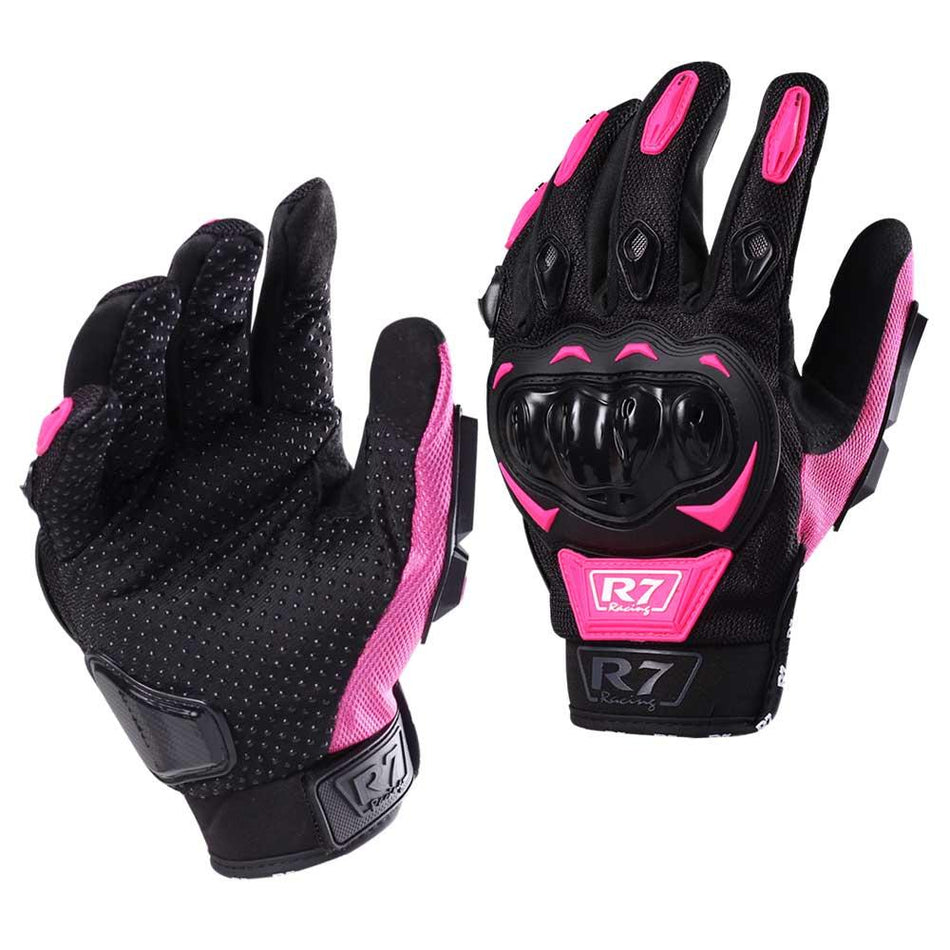 GUANTE R7 ROSA TOUCH LIM MICA CH