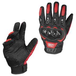 GUANTES R7 RACING M ROJO TOUCH