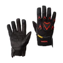GUANTES KOHL PIEL NGO/ROJ M