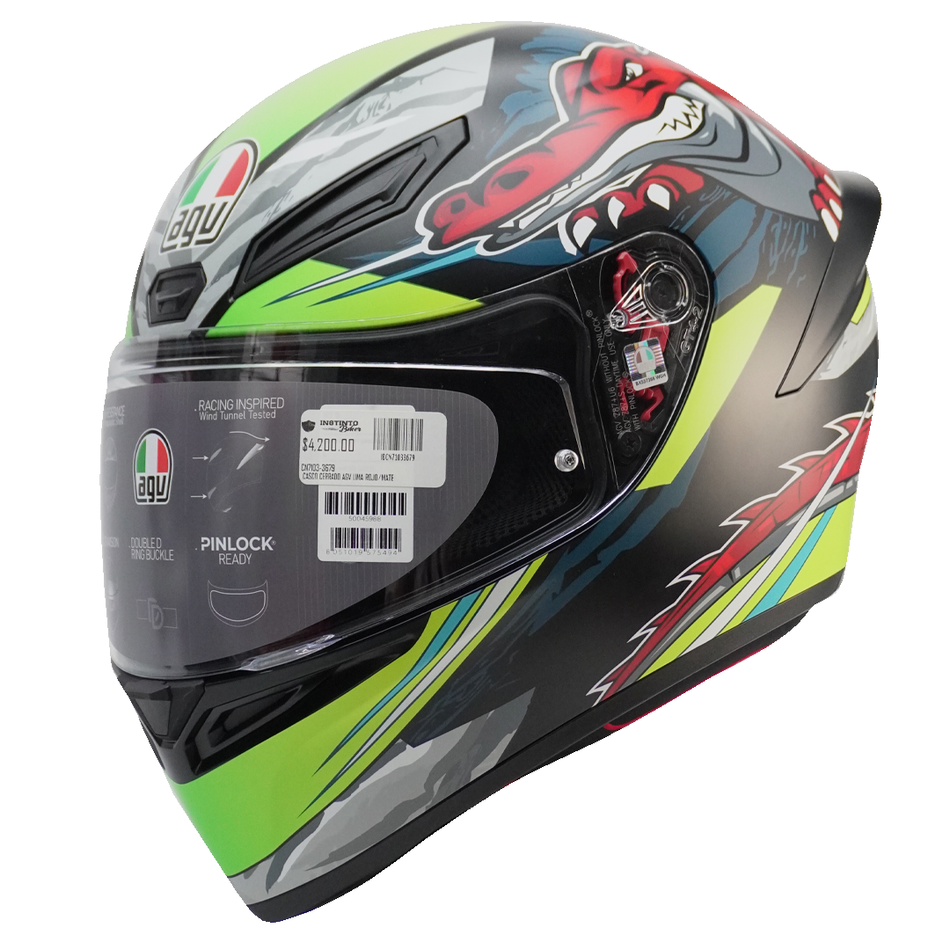 CASCO CERRADO AGV LIMA ROJO/MATE