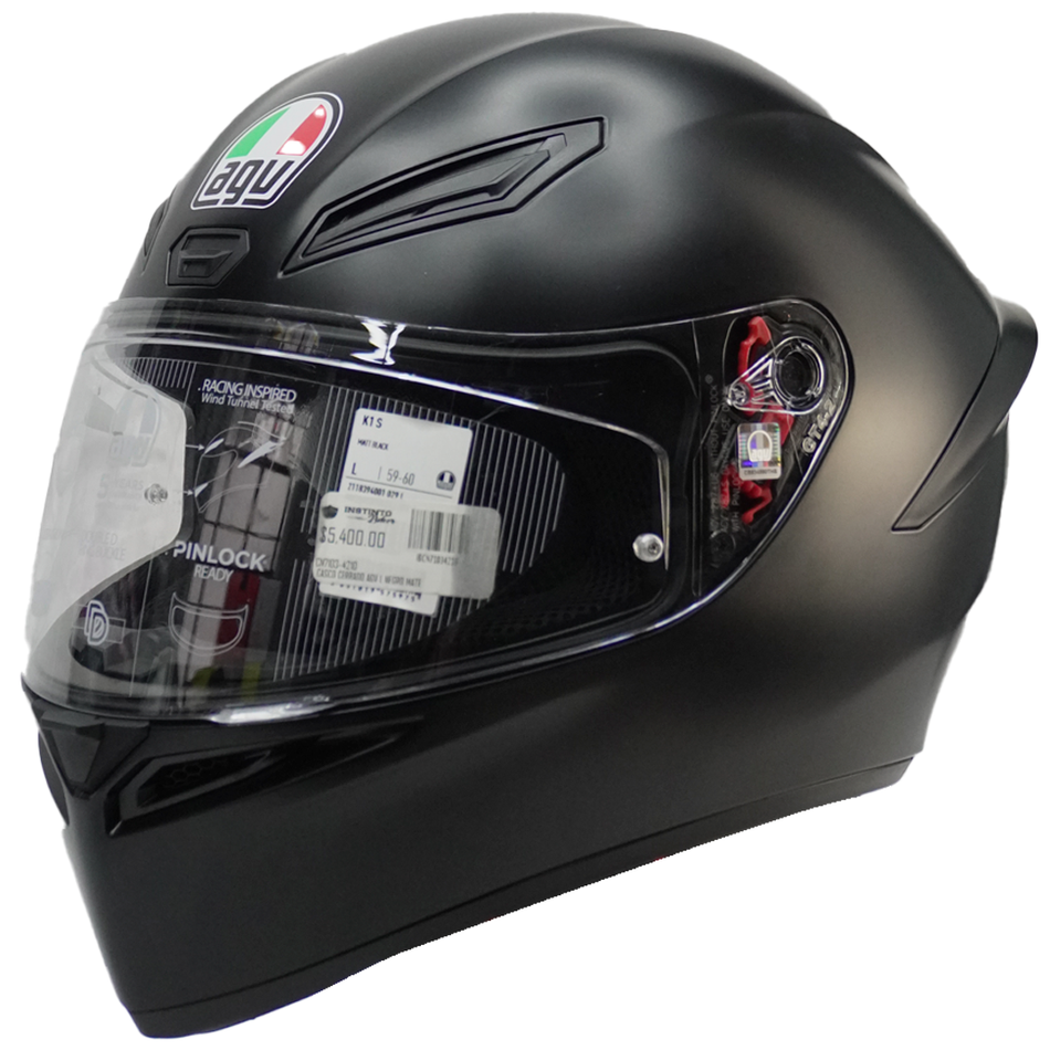 CASCO CERRADO AGV XL NEGRO MATE