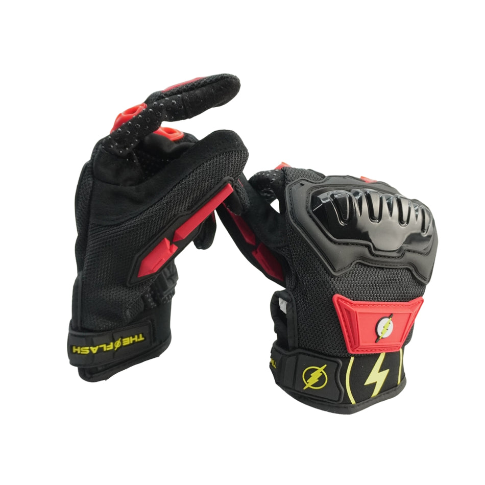 DC GUANTE DELTA FLASH NEGRO/ROJO L