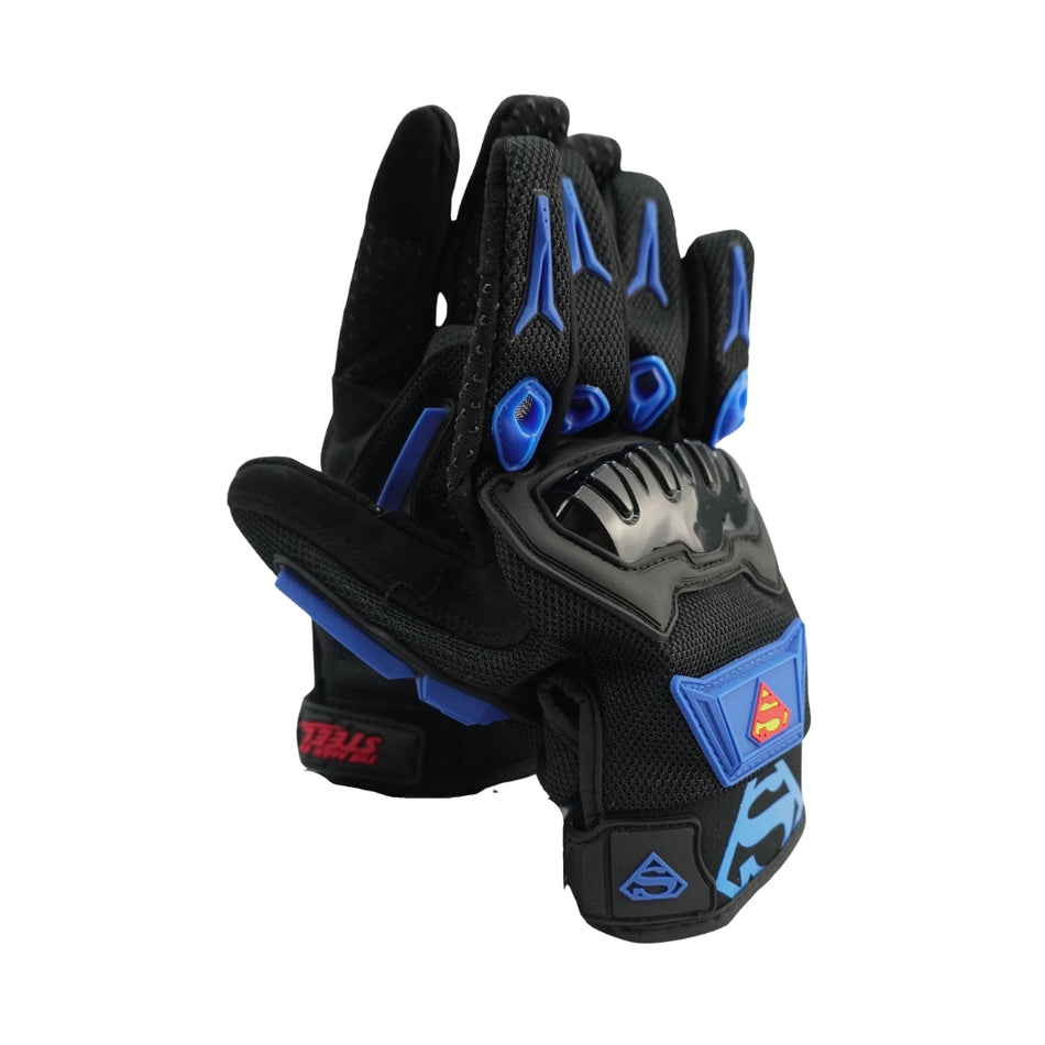 DC GUANTE DELTA SUPERMAN NEGRO/AZUL S