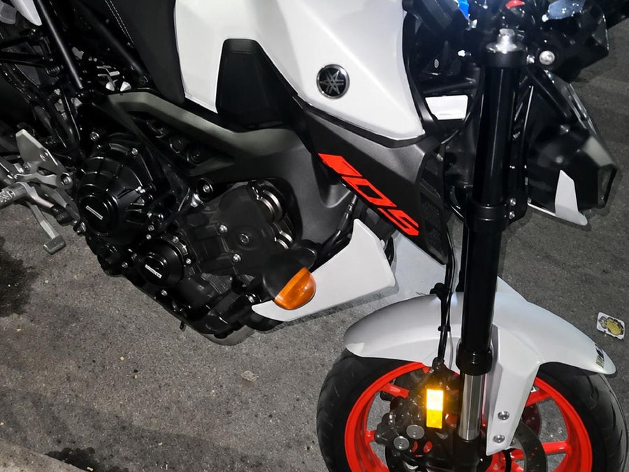 Yamaha MT-09 blanca recuperada en mayo de 2026