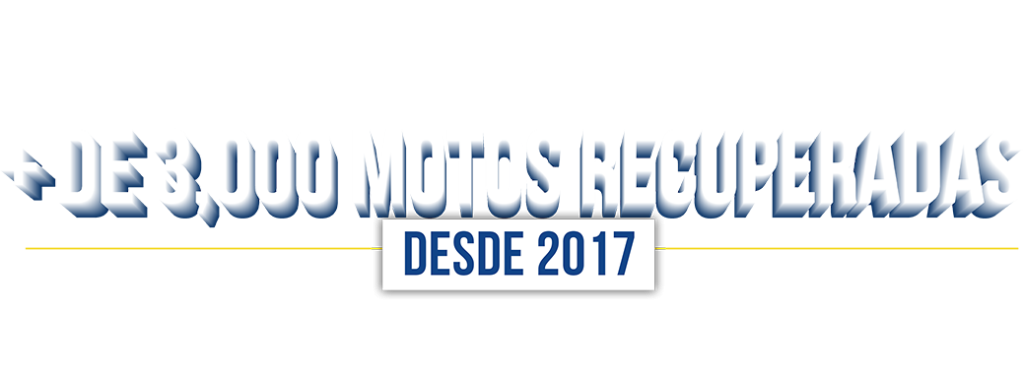 Más de 3mil motos recuperadas